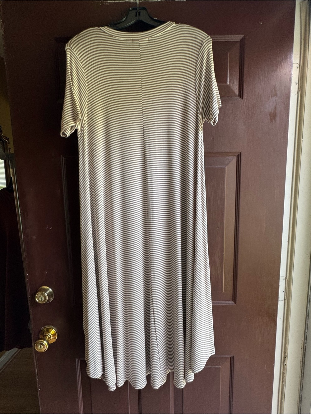 Flamingo Urban Midi Striped Dress Size Large - Picture 2 of 4
